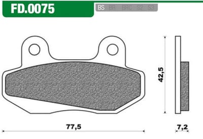 Remblokset Agm China Vespa LX S Napoli mbx NSR Speedfight 3 vx50 voor DMP