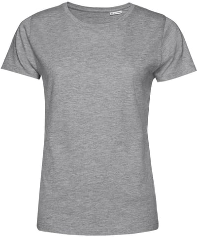 B&C Dames/dames E150 Organic T-Shirt met korte mouwen (Grijze Heide)
