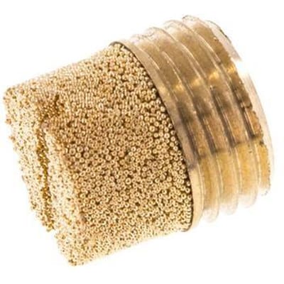G1/4'' Gesinterd Brons Compact Cilindrisch Pneumatisch Geluiddemper [2 Stuks]
