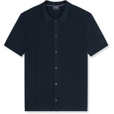slim fit poloshirt met 1/2-mouwen