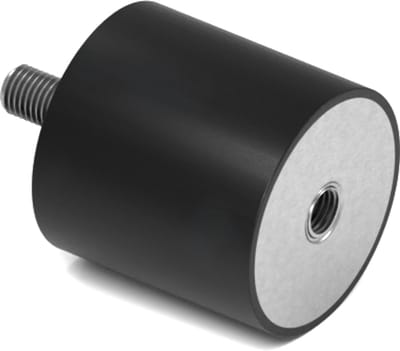 Rubbermagazijn - Trillingsdemper - Type B - 40x40mm - M8 - Set 10 stuks