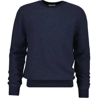 Bicolor getextureerde katoen en wol Gant