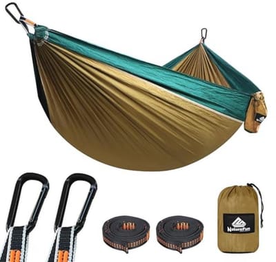 Ultralichte hangmat voor kamperen en reizen - 300 kg draagvermogen, ademend en sneldrogend nylon
