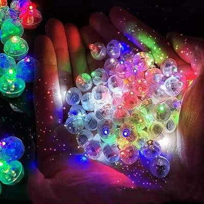 Mini Ronde Ballon Lichten - 100 Stuks LED Verlichting voor Feestjes, Verjaardagen en Tafeldecoratie