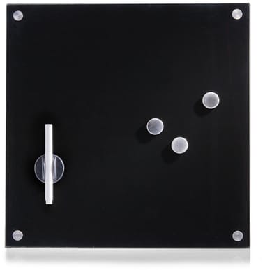 Zeller mini whiteboard magnetisch 40 x 40 cm present - Zwart - Magnetisch | Wandmontage