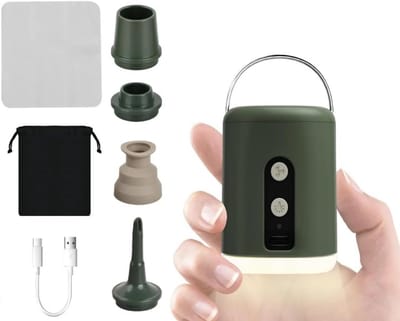 Draagbare Elektrische Luchtmatraspomp voor Camping - Oplaadbare 1600 mAh