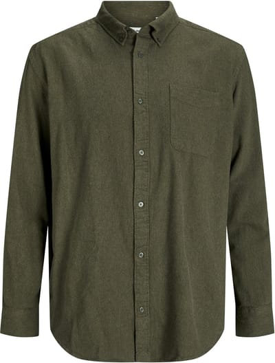 JACK&JONES - JPRBLUBROOK MELANGE SHIRT L/S PLS - Heren - Overhemden