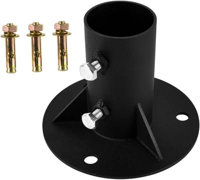 Stevige Montagebasis voor 52mm Paal - Ideaal voor Tuinhekken, Zwembaden en Balustrades