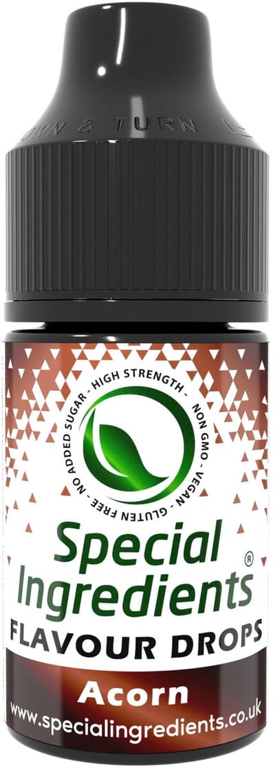 Eikeltjes Smaak Druppels (Acorn) - 30 ml - Smaakdruppels - Flavour Drops - Moderne Gastronomie - Moleculair Koken - Hersluitbare Pot - Recycled Plastic