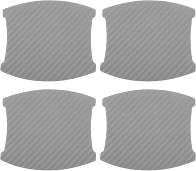 Krasbescherming voor autodeurklinken, beschermfolie voor deurgrepen, grijs, 84 x 94 mm, 4 stuks, auto-accessoires en bescherming