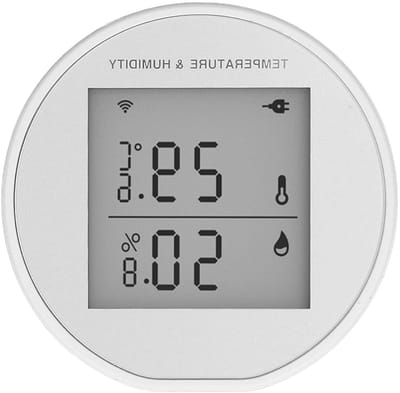 Temperatuur Vochtigheid Sensor - Hygrometer Thermometer - Klimaat Bewaken - Slimme App Waarschuwingen - ±0.5°F ±1% RH - Wit