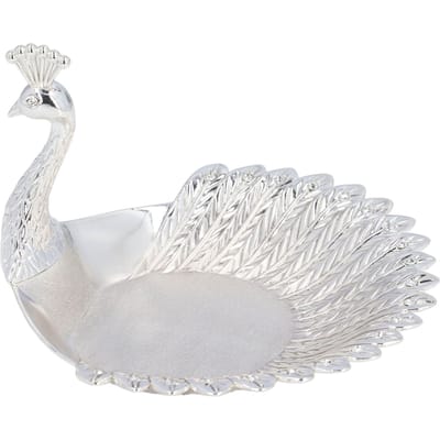 Snoepschaal Zilver Prachtig Mooie Zwaan Multifunctioneel Snoep Fruit Snack Schaal Huisdecoratie white