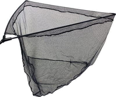 NGT 42 Black Specimen Rubber Net incl. Metal 'V' Block en stink Bag - Schepnet