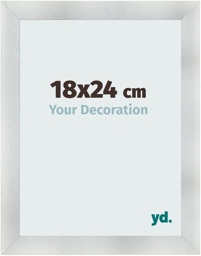 Your Decoration - Fotolijst 18x24 cm - MDF - Aluminium Geborsteld - Pisa