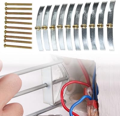 Reparatieset voor bevestiging van aansluitdozen met schroeven en schakelaar, 10 stuks voor wandmontage en elektrische aansluitingen
