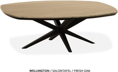 Maxfurn - Ovale salontafel | Zeer krasvast met verjongde rand| Kleur: Fresh oak