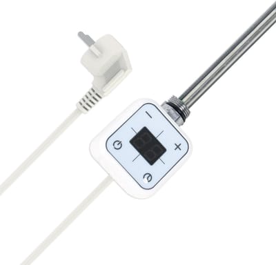 Radiatorconnect elektrisch verwarmingselement met digitale schakelaar 150 Watt - Wit
