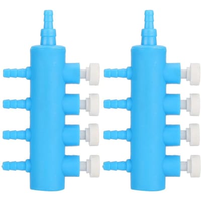 2 pièces Diviseur d'air pour aquarium Distributeur de tuyau d'air Accessoire adaptateur de pompe à oxygène pour aquarium Type 2