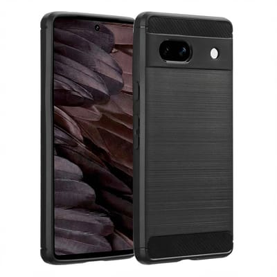 imoshion Hoesje - Geschikt voor Google Pixel 7a - Brushed Backcover - Zwart