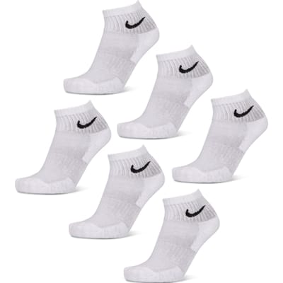 Nike Everyday + Cushioned Ankle 6 Pack Sokken Unisex - Wit - Maat 34 - 38 - Katoen
