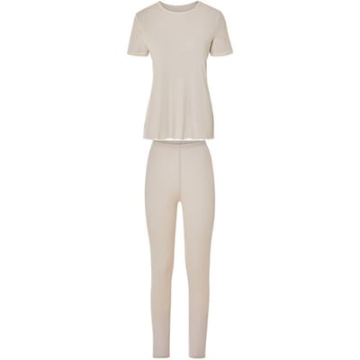 ESMARA Dames loungeset 2-delig (Beige, S (36/38))