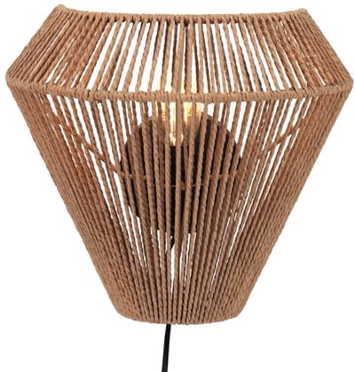 Anne Lighting - wandlamp - Maze - naturel - katoen - bedlampje - E27 - 4399CR