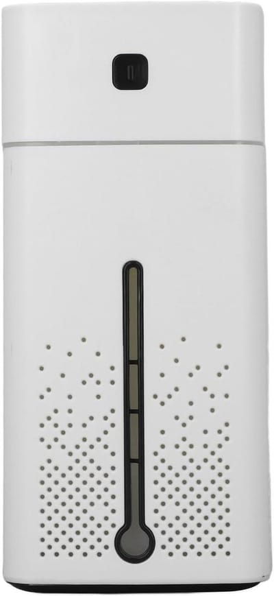 Luchtbevochtiger - Aromaverspreider - Ontspannen Sfeer - Ultrasilente Werking - 1000 ml Capaciteit - Wit