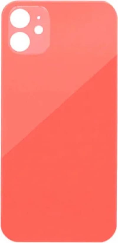 Voor iPhone 12 mini Achterkant Glas Behuizing Rood