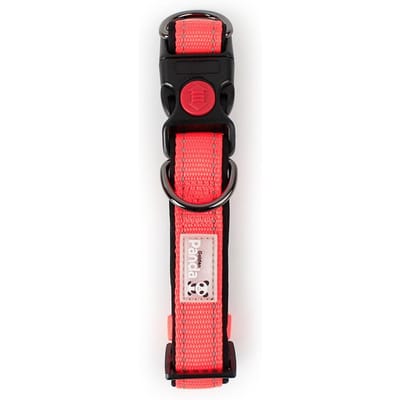 Reflecterende Hondenhalsband Gevoerde Halsband Verstelbare Nylon Hondenhalsband met Veiligheidsgesp & Zachte Neopreen Voering Ademende Huisdierhalsband M oranje