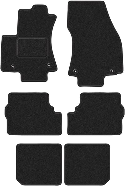 Wielganizator WLG-CARLUX-ANTHRA Serie - Velours Automatten - Antraciet - Geschikt voor Opel Zafira A - 1999-2005