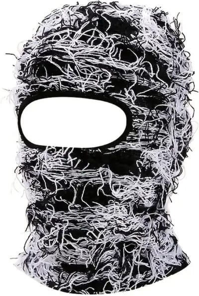 Livano Winter Masker - Balaclava - Ski Mask - Ski Masker - Bivakmuts - Full Face Mask - Zwart & Wit