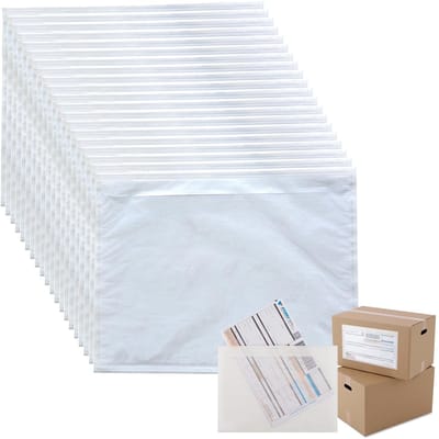Dailygoods - Transparant Zelfklevend Etui, Zelfklevende Leveringsbon Enveloppen, Document Enveloppen, Document Enclosed Wallet, Geldt Voor Leveringsbonnen, Facturen, Garanties of Ontvangstbewijzen, 20 Stuks