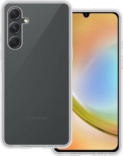 Hoesje Geschikt voor Samsung Galaxy A34 - Sterk & Shockproof - Hoes Cover - Siliconen Case - Transparant