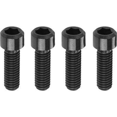 RISK 4st M6x18mm Mountainbike Schijfrem Klauw Bevestigingsschroef Roestvrij Titaniumlegering Fiets Schijfrem Schroef Black