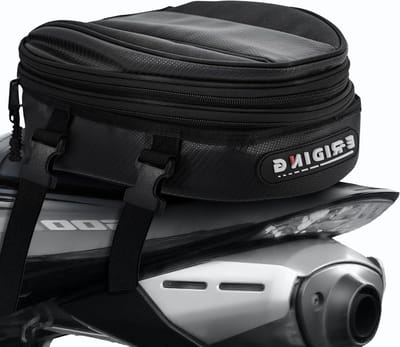 Motorfiets achtertas - Bagagetas motor - Motorrijden - Uitbreidbaar en waterdicht - 15L - Zwart
