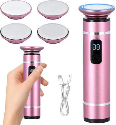 Elektrische Eeltverwijderaar - Voetvijl Pedicure - Voetverzorging Thuis - Nano-glasslijpschijf - 143 cm - Zilver