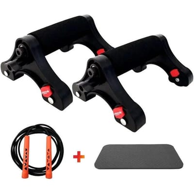 Triple Buikwiel Roller Automatische Stille Buiktrainer Training Armspieren Afslanken Home Gym + Mat + Springtouw Hoge Kwaliteit