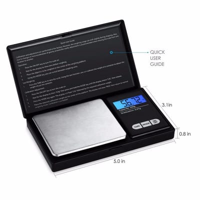 Precisie miniweegschaal 200g/0,01g gouden weegschaal voor sieraden