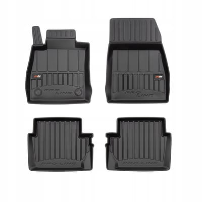 FROGUM PROLINE 3D Set - Rubberen Automatten + Kofferbakmat - Geschikt voor FORD Puma (vanaf 2019) - Hoge laadvloer - Zwart