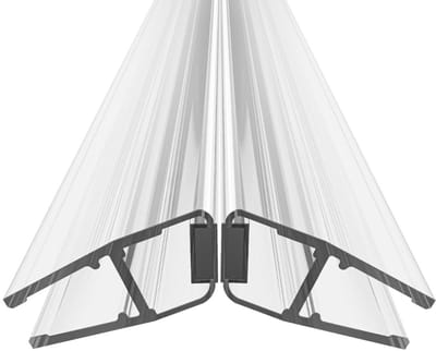 CRLYN® Douchedeur Strip Onderzijde - Douchedeurafdichting - Lekstrip - Transparant