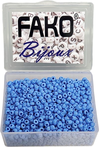 Fako Bijoux® - DIY Kralen Box - Glas Zaad Kralen - Glaszaad - Sieraden Maken - 3mm - 1500 Stuks - Blauw