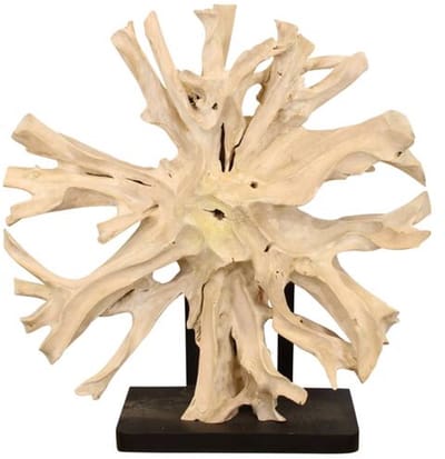 Ornament van teakhout – 118 x 30 x 118 cm | Cozy Ibiza