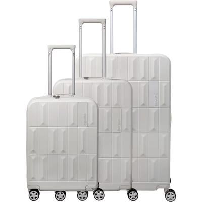 Travelite Panello 4 wielen Kofferset 3-delig - Harde bagage - TSA slot - ivory