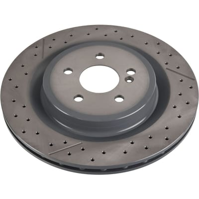 Remschijf FEBI BILSTEIN 107722 achter, geventileerd, sleuf, sterk gecarboniseerd, 1 Stuk