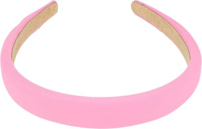 Haarsoires Haarband Diadeem 2cm – Zacht Gevuld – Effen Stof – Roze - Comfortabel voor Dames & Meisjes - Universele Maat