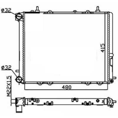 Radiator, motorkoeling Economy Class NRF 507352A