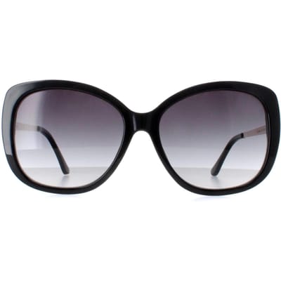 Calvin Klein CK22548S 001 glanzend zwart goud grijs gradiÃ«nt zonnebril