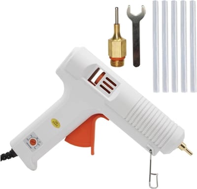 Lijmpistool - Ambachtsgereedschap - Hobby en reparatie - Instelbare temperatuur - 11mm lijmstift - Wit