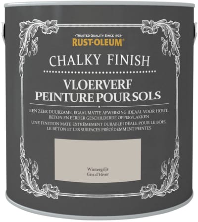Rust-Oleum Chalky Finish Vloerverf Wintergrijs 2,5 liter