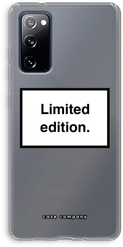 Hoesje geschikt voor Samsung Galaxy S20 FE / S20 FE 5G hoesje - Limited edition - Soft Cover Telefoonhoesje - Bescherming aan alle Kanten en Schermrand